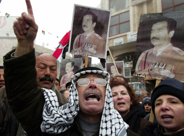 Demonstration in support of Saddam Hussein and Iraq