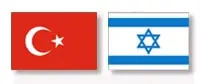Flags of Turkey and Israel