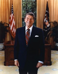 Ronald Reagan official portrait, 1985