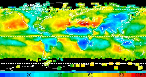 Fraction of rain which falls in the cold season